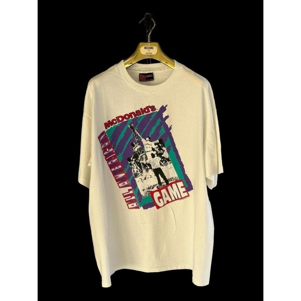 1992 Holoubek Mcdonalds All American Game Tshirt‎ XXL White